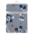 thumbnail image 6 of Disney Mickey Mouse Gray, Navy, Red and White Baby Blanket, 6 of 7