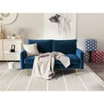 thumbnail image 4 of Kingway Furniture Almor Velvet Living Room Loveseat in Space Blue, 4 of 4