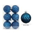 thumbnail image 3 of SCNOR Blue Christmas Tree Ornament - Single Plastic Hanging Decoration for Holiday, Christmas, 3 of 6