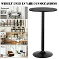 thumbnail image 5 of Pemberly Row 24 inch Round Pub Table Bistro Bar Table W/Metal Base Black, 5 of 8