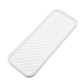 thumbnail image 1 of Jabonera, almacenamiento de limpieza de jabón, mantiene el jabón seco para el hogar, baño, cocina, silicona, blanco, 22,8x9 cm, 1 of 7