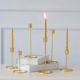 thumbnail image 3 of Candelabro de metal de una sola cabeza, candelabro de arte de hierro, decoración creativa para mesa de comedor, candelabro romántico para bodas, 3 of 6