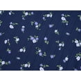 thumbnail image 3 of Cooltree Crewneck T-Shirt for Girls - Navy Blue Soft Ditsy Floral Pointelle Long Sleeve Pullover Stylish Tops Size 10, 3 of 7