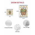 thumbnail image 7 of Easter Kitchen Dish Towels for Drying Dishes Set of 4, Bunny Ears Spring Yellow Flowers Potted Plant Pastoral Waffle Weave Microfiber Hand Tea Bathroom Towels Quick Dry & Absorbent Towel 15.7x23.6, 7 of 7