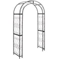 thumbnail image 3 of Safavieh Pagan Outdoor Iron Arbor, Black, 3 of 11