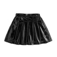 thumbnail image 4 of Ynynloco Girls Metallic Skater Skirt Sparkly Shiny Flared Pleated A-Line Mini Skort Holographic Skort, 4 of 9