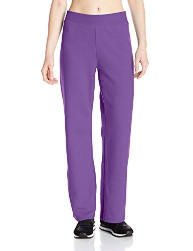 Hanes Women's Petite-Length Middle Rise Sweatpants - Large - Violet ...