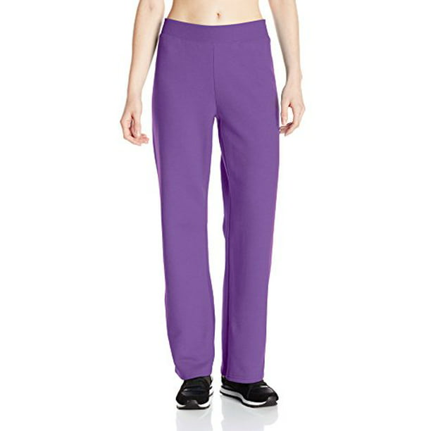 Hanes Women's Petite-Length Middle Rise Sweatpants - Large - Violet ...