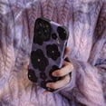 thumbnail image 2 of Funda para teléfono con flores moradas, funda protectora de piel sintética suave para iPhone 14 Plus 11 12 13 Pro Max 14 Pro zhangmengya LED, 2 of 2