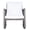 Grey Brown/White Cushion, variant on Safavieh Daire Pat Collection Adult Contemporary Solid Print Wicker And Steel Outdoor Patio Nursing Weather-Resistant Rocking Chairs with Removable Cushions, Natural/White (Set of 1)