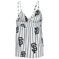 thumbnail image 3 of Women's Concepts Sport White San Francisco Giants Reel Allover Print Tank Top & Shorts Sleep Set, 3 of 5