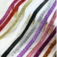 thumbnail image 3 of Nvzi Cinta decorativa, 1 cm x 50 yardas, color morado, 1 rollo de cinta de nailon elegante, cinta artesanal de primera calidad para decoración y bricolaje, ideal para arreglos florales., 3 of 5