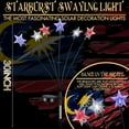thumbnail image 6 of Solar Garden Lights Decorative Patriotic Star String Lights, Red White Blue Led, 1 Pc Solar Stake Lawn Yard Lighting, 6 of 7