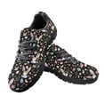 thumbnail image 3 of COEQINE Women Running Shoes Lace-up Girls Black Sole Sneakers Hiking Camping Soft Training Athletic Footwear Tennis Shoes for Easter Day, Easter Bunny Egg Floral, 3 of 7