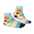 thumbnail image 6 of Salouo Cute Dog In Bath Pattern Unisex Middle Tube Socks,Middle-Finger Knee High Socks Over The Calf Tube Stocking Crew Stockings for Women and Men Tube Socks, 6 of 8