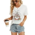 thumbnail image 6 of Magical Shirt for Women Magic Kingdom T Shirt Cute Castle Graphic Tee Family Holiday Vacation Short Sleeve Tops, 6 of 7