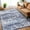 Blue, variant on Haperlare 9'x12' Floral Distressed Area Rugs for Living Room Washable Non Slip Nursery Black Rugs Ultra-Thin Soft Carpet for Bedroom