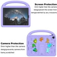 thumbnail image 6 of ELEHOLD Case for iPad 9th/8th/7th Generation, Fun Animal Design EVA Durable Case with Handle & Stand & Strap, Easy Carry for Children,Purple, 6 of 9