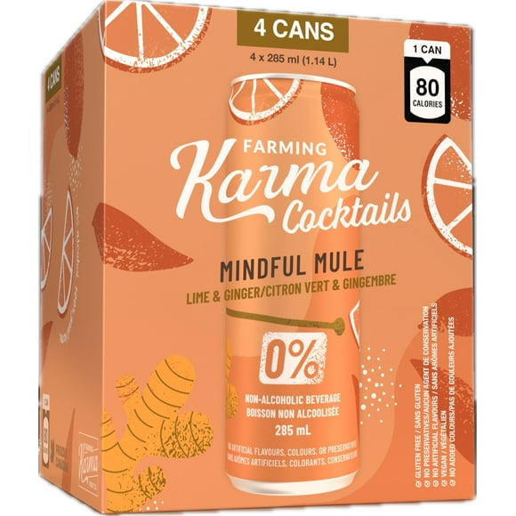 Mocktail Mindful Mule 0% Alc 4x285ml