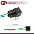 thumbnail image 4 of Relé Automático de 4 Pines 12V 80A para Bombas de Combustible, Motores de Ventana y Interruptores de Faros, 4 of 6