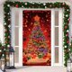 thumbnail image 4 of Cubierta Decorativa Para Puertas Con Muñeco De Nieve De Navidad Tapiz Decorativo Cortina Para Puertas Para Fiestas Navideñas Tapiz Para Puertas Cubierta Para Puertas Decoración Para Fiestas Navideñas, 4 of 6