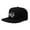 Black Flatbill, variant on Miami MIA Hat for Men and Women - Snapback Trucker Baseball Cap (Black Flatbill)