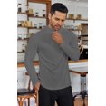 thumbnail image 3 of Ekouaer Men' Mock Turtleneck Long Sleeve Turtle Neck Tops Lightweight Undershirt Thermal Sweater Shirts, 3 of 6