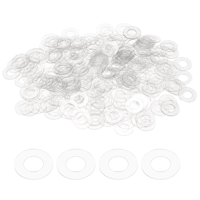Uxcell 300Pcs M6 Arandelas Planas 6mm ID 10mm OD 0.5mm Espesor Anillo de Junta de Sellado Espaciador Reemplazo para Manguera de Agua