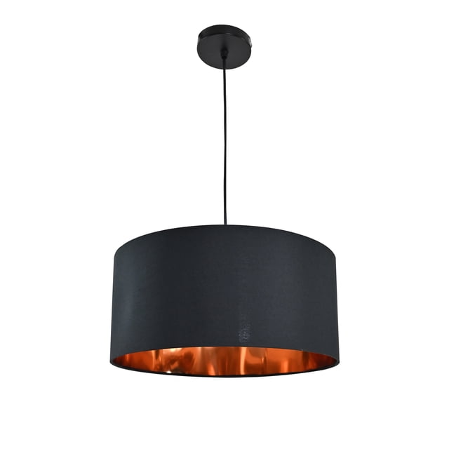 Lampara Colgante Decorativa Negra iluminacion luz vic