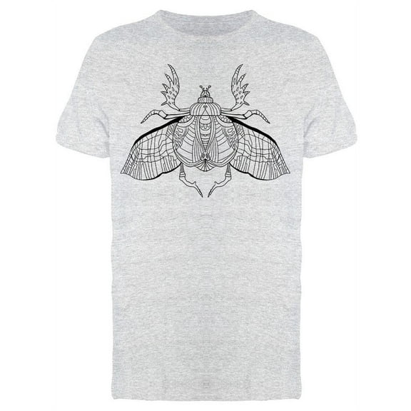 Beetle Wings Sketch  T-Shirt Men -Image by Shutterstock, Male Small
