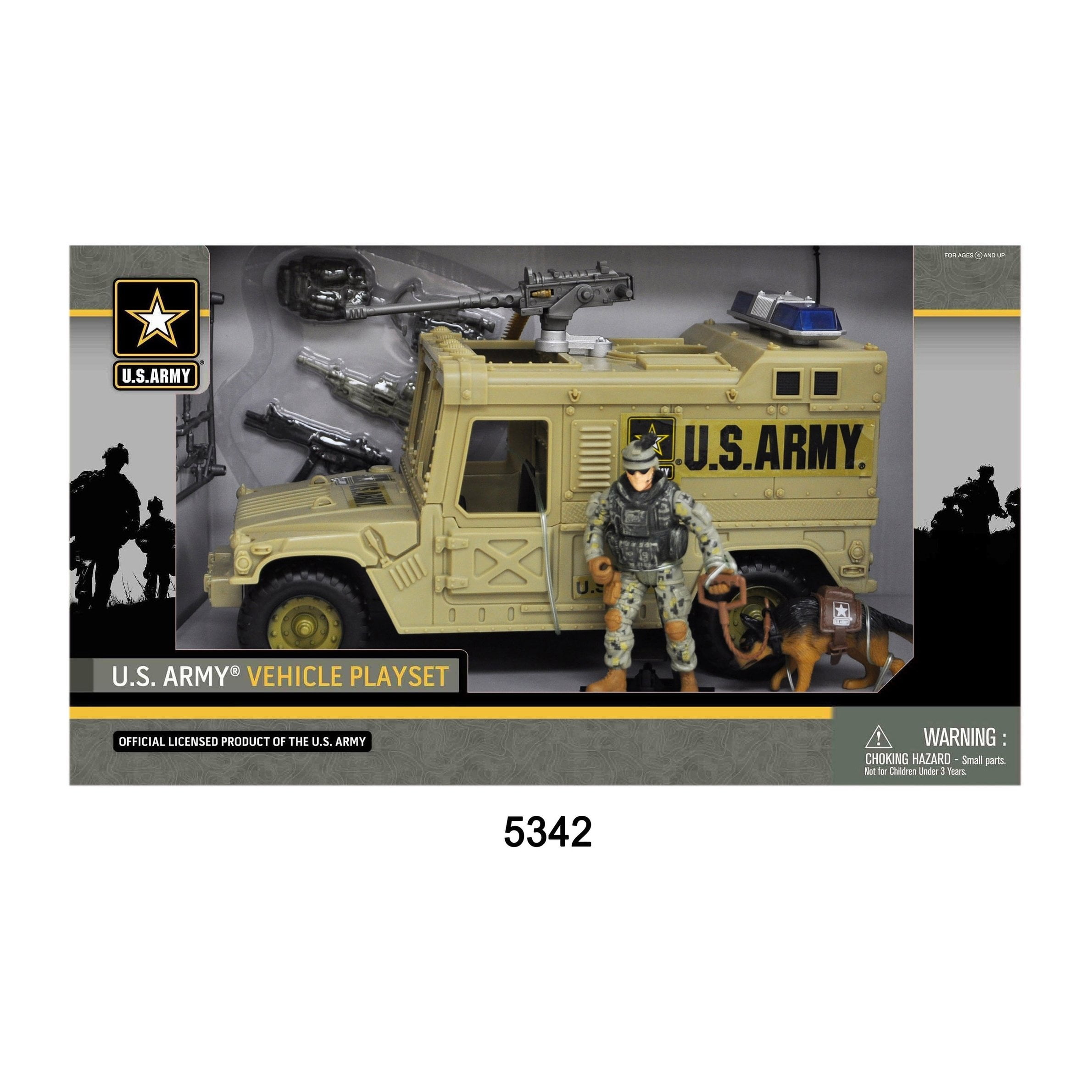 U.S. Army Figure Playset w/ Vehicle 