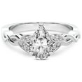 thumbnail image 3 of IGI Certified 1 Carat Pear Shape Lab Grown Diamond Engagement Ring | 14K White Gold |Letitia Side Stone Diamond Ring | FG-VS1-VS2 Quality Friendly Diamonds, 3 of 5