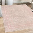 thumbnail image 1 of Abstract Decorative Rug, Pastel Design Cracked Look Modern Spot and Forms Animal Skin Inspired Art, Quality Carpet for Bedroom Dorm and Living Room, 6 Sizes, Rose Pale Grey, by Ambesonne, 1 of 4