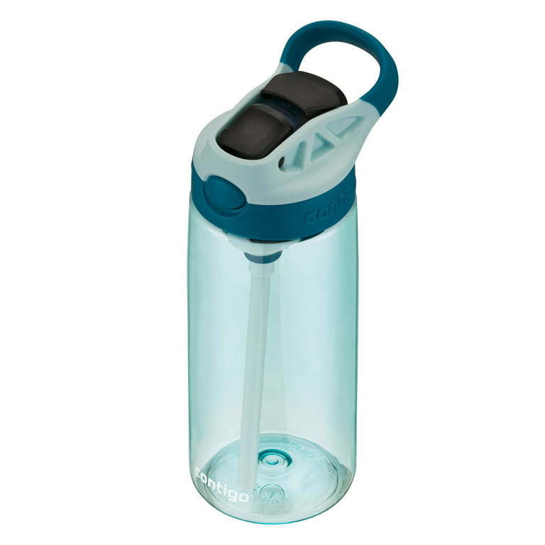 Contigo Kids Water Bottle with AUTOSPOUT Straw Lid Teal and Honeydew Blue,  20 fl oz. 