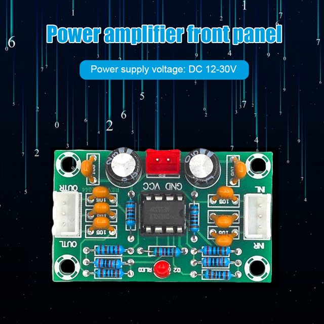 Módulo Amplificador De Potencia De Audio Módulo amplificador de potencia de audio XH-A902 NE5532 Placa de preamplificador DC 12V-30V Panel frontal Placa de tono digital 2CH