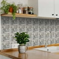 thumbnail image 2 of Mi Alma Vinyl Backsplash Decor - Gray Solid Peel & Stick Tiles 6x6, 2 of 10