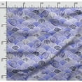 thumbnail image 2 of Soimoi Sea Shell Printed, Cotton Fleece, Fabric by The Yard Sewing DIY Stretch Fabric 56 Inches Wide, WarmFabric for Hats, Coats, Gloves, Blankets, Violet, 2 of 5