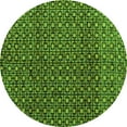 thumbnail image 1 of Ahgly Company Indoor Round Abstract Green Modern Area Rugs, 4' Round, 1 of 4
