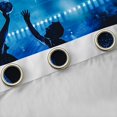 thumbnail image 4 of jejeloiu Ball Game Blackout Curtains Set of 2 (52x84 Each),Sport Theme Window Curtains For Teens, 4 of 6