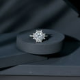 thumbnail image 2 of Empire Jewelry Brilliant 2 Ct Round Cut Diamond Ring - Stamped 14K White Gold Plated Ring - Halo Solitaire with Accent Engagement Ring - Multi-Stone Stacking Engagement Ring - Special Occasion Ring, 2 of 3