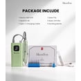 thumbnail image 4 of MelodySusie SC300E Clip-on Rechargeable Nail Drill, 30000RPM Cordless E-File with LED Display & Accessories for Nail Care, Mint Green, 4 of 8