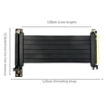 thumbnail image 3 of Tarjeta Gráfica Soporte De Montaje Vertical Pcie16X Cable De Extensión Pci-E 3.0 X16 Cateissary EL016051-00, 3 of 5