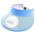 thumbnail image 1 of JShteea Sombrero Con Visera Enfriamiento Con Ventilador para Exteriores Sombrero Con Visera para La Playa Protección Solar para El Deporte (Azul), 1 of 6