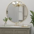 thumbnail image 7 of PAIHOME Gold 30 Inch Round Bathroom Mirror, Metal Frame Circle Vanity Mirror for Bedroom, Living Room, 7 of 7