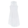 thumbnail image 6 of iiniim Girls Kids Lyrical Ballet Dance Dress Figure Ice Skating Leotard Skirted Sleeveless Performance White 12, 6 of 7