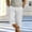 White, variant on Eltusu Men's Cargo Pants, Elastic Waistband Casual Solid Color Below the Knee Capris Pants Beige Size L