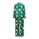 thumbnail image 3 of Conjunto de pijama navideño para mujer, estampado de Papá Noel, camisa de manga larga abotonada con pantalones elásticos, ropa de dormir, ropa de estar por casa, pijamas, 3 of 5
