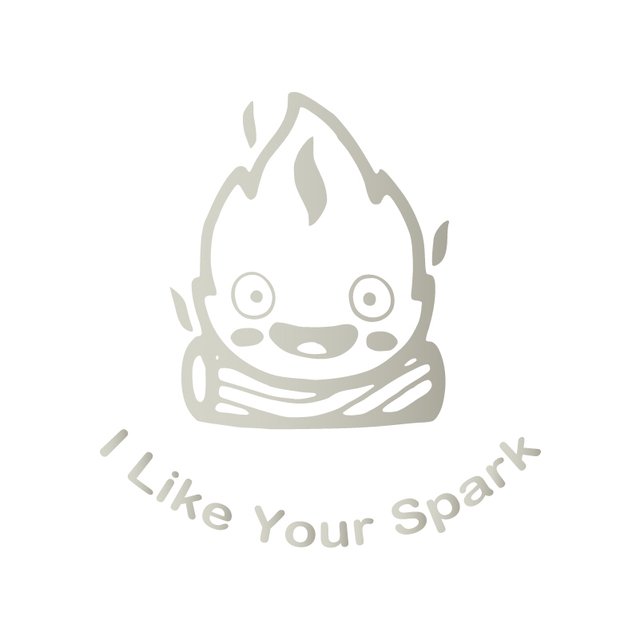 Powered by Calcifer Fuel Tank Cap Car Stickers Cover Scratches Window Decal For Motorcycle Laptop Phone Helmet Decoration