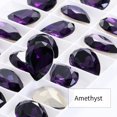 thumbnail image 1 of Twinkling Violet Tear Drop K9 Cristal de diamantes de imitación Cristal Pointback Diamantes de imitación Pegamento en ropa Artesanía Accesorios de joyería Dengxun unisex, 1 of 2