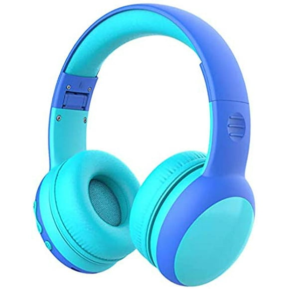 gorsun Kids Bluetooth Headphones with Microphone,Toddler Wireless Headsets with 85dB Volume Limited Hearing Protection,Stereo Over-Ear Headphones for Boys and Girls (Blue)